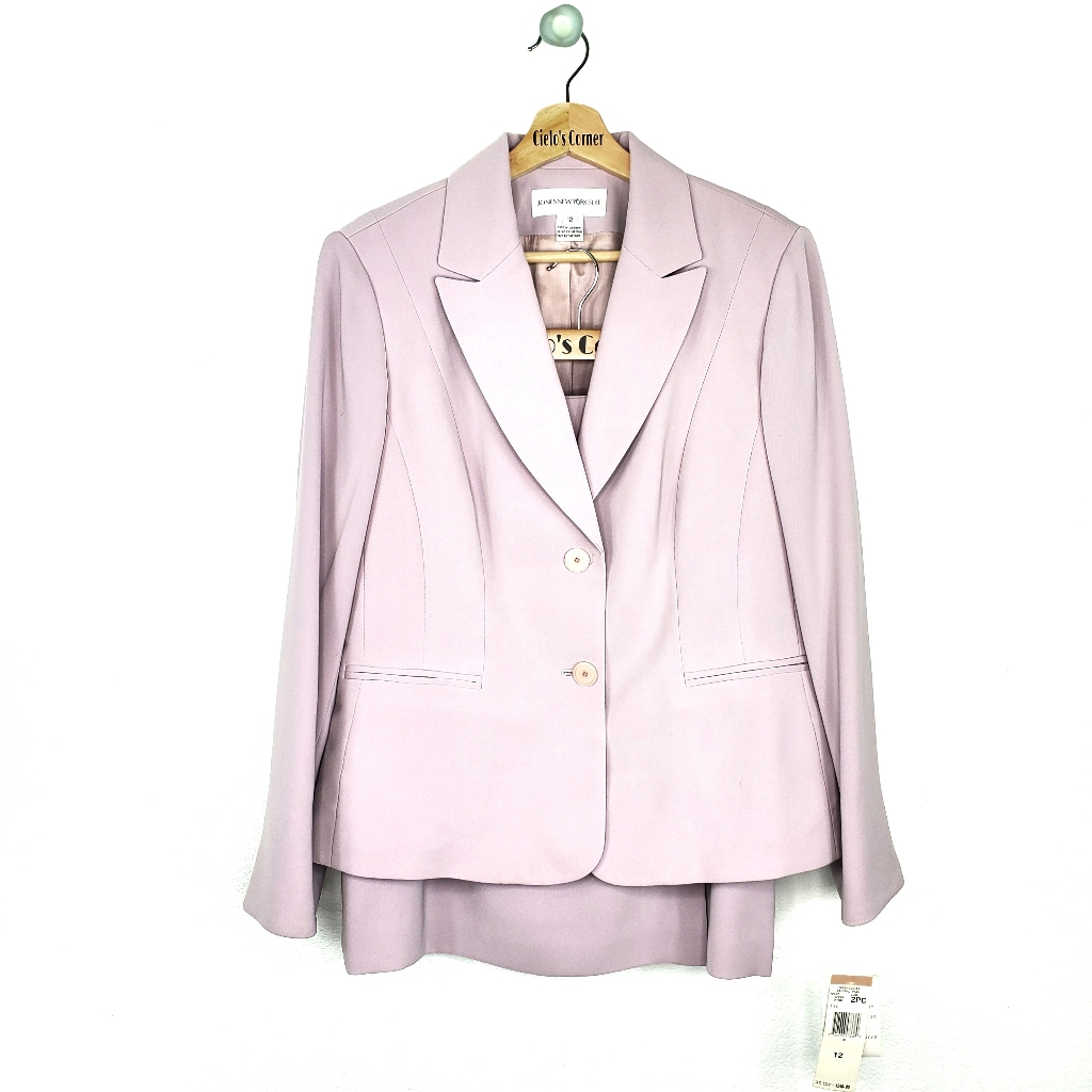 Jones New York Suit Mauve Skirt Suit Set Nwt 12